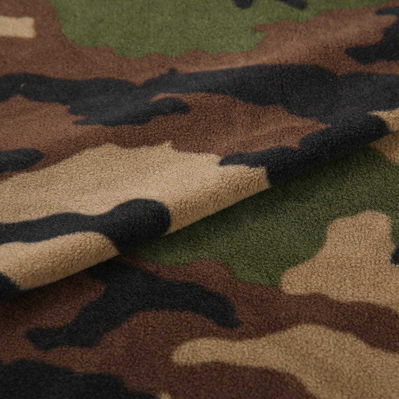 Camouflage Print Polar Fleece Fabric 6