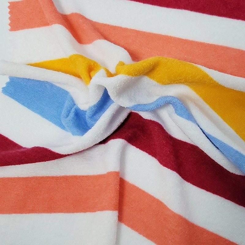 100 Polyester Printed Terry Fabric with Plush Loop Texture for Apparel 5