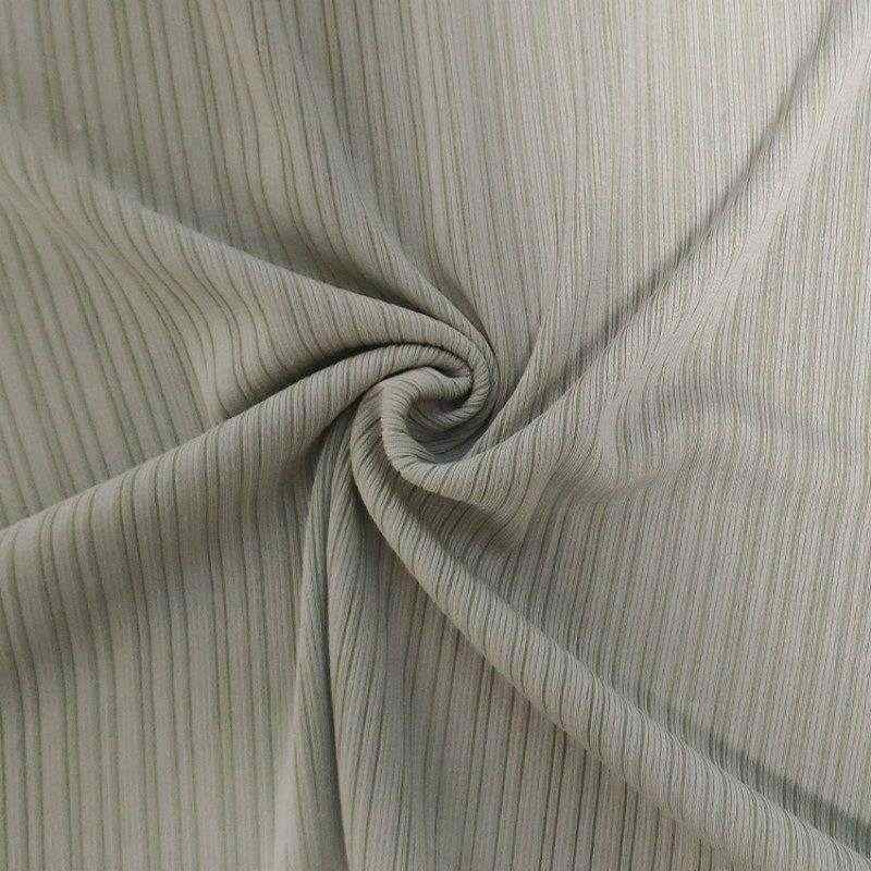 Fine Uneven Stripe Rib Knit Fabric with Soft Stretch for Apparel 5