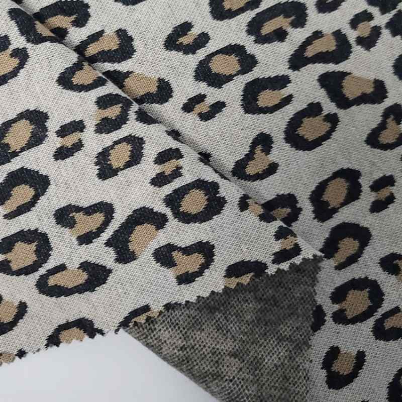 Premium Leopard Printed Double Sided Pique Knit for Polo Sportswear2