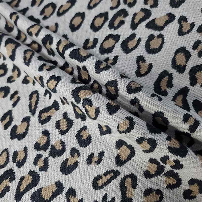 Premium Leopard Printed Double Sided Pique Knit for Polo Sportswear6 2