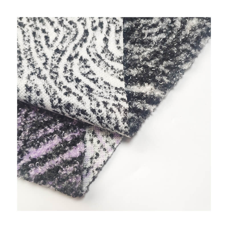 Premium Printed Teddy Fleece Fabric for Warm Jackets Loungewear