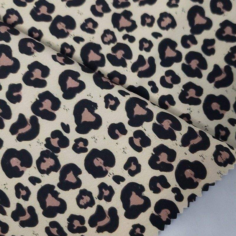 Super Soft Leopard Printed 4 Way Stretch Composite TPU Fabric2