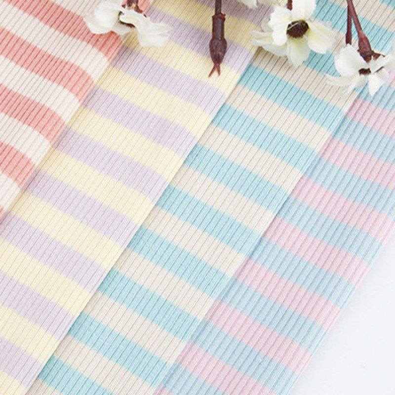 Yarn Dyed 2x1 Rib Knit Fabric with Soft Stretch for Apparel 1